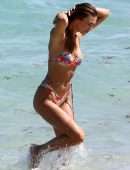 Lorena Rae in Bikini on the Beach in Miami