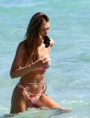 Lorena Rae in Bikini on the Beach in Miami