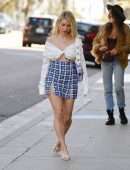 Lottie Moss from PrettyLittleThing Out for a Lunch in Los Angeles