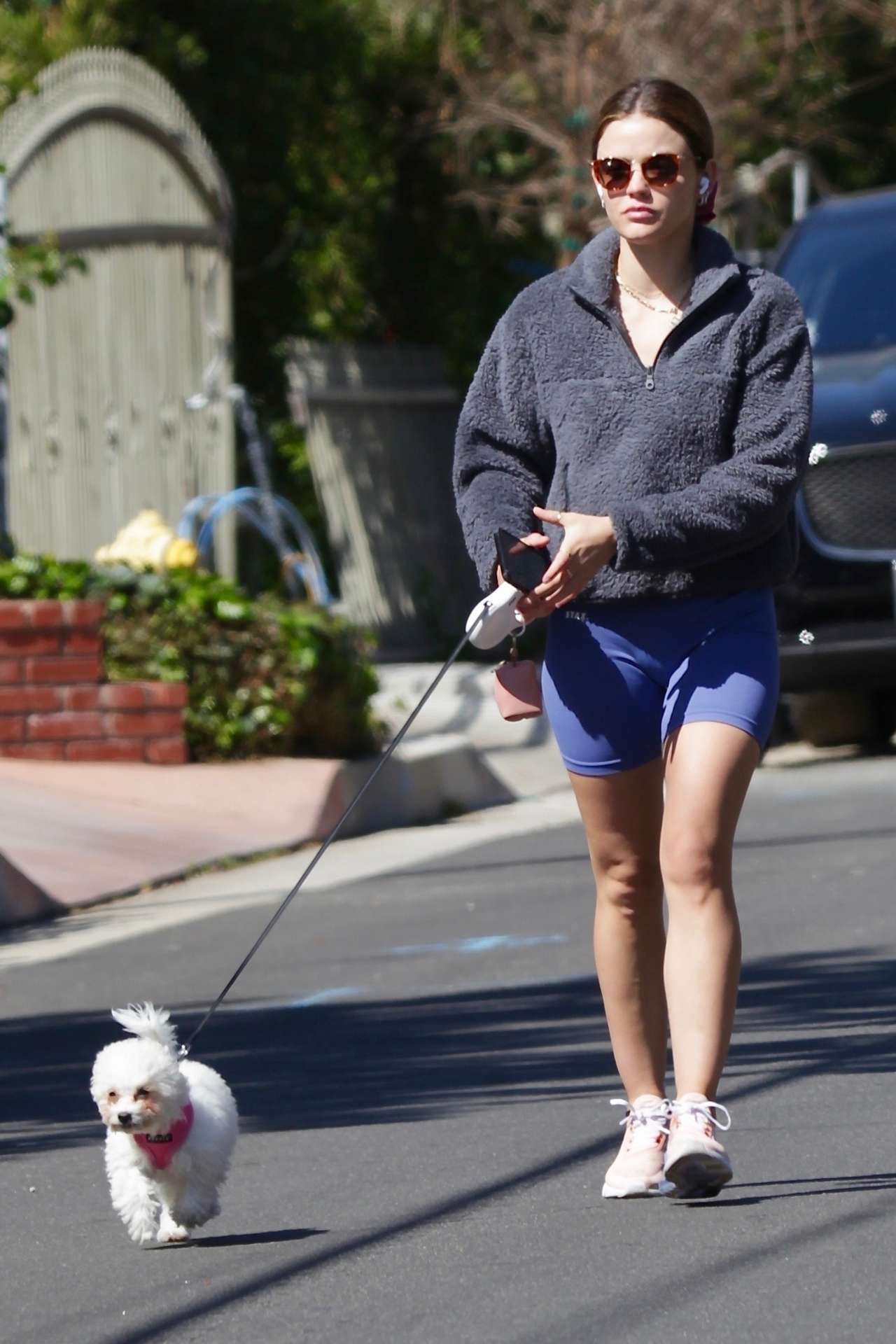 Lucy Hale Booty, Out for a Walk in Los Angeles