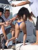 Malu Trevejo Booty in Bikini at a Yacht in Miami