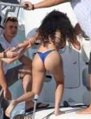 Malu Trevejo Booty in Bikini at a Yacht in Miami