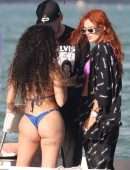 Malu Trevejo Booty in Bikini at a Yacht in Miami