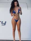 Malu Trevejo Booty in Bikini at a Yacht in Miami