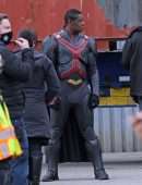 Melissa Benoist on the Set of 'Supergirl' in Vancouver
