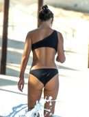 Montana Brown Booty in Bikini on Golden Sandy Beaches of St James Parish in Barbados