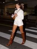 Olivia Culpo Leggy in Boots Out in Santa Monica