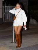 Olivia Culpo Leggy in Boots Out in Santa Monica