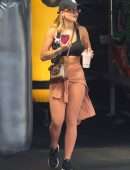 Rita Ora Booty in Gym Outfit Out in Sydney