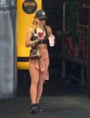 Rita Ora Booty in Gym Outfit Out in Sydney