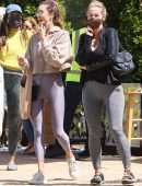 Alessandra Ambrosio Booty, Out for Lunch with Friends at Soho House Malibu