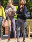 Alessandra Ambrosio Booty, Out for Lunch with Friends at Soho House Malibu