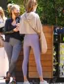 Alessandra Ambrosio Booty, Out for Lunch with Friends at Soho House Malibu