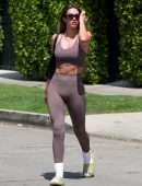 Amelia Gray Hamlin in Leggings and Sports Bra Out in West Hollywood