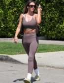 Amelia Gray Hamlin in Leggings and Sports Bra Out in West Hollywood