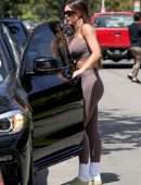 Amelia Gray Hamlin in Leggings and Sports Bra Out in West Hollywood