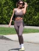 Amelia Gray Hamlin in Leggings and Sports Bra Out in West Hollywood