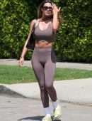 Amelia Gray Hamlin in Leggings and Sports Bra Out in West Hollywood