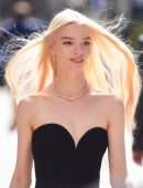 Anya Taylor-Joy in Black Dress On the”Tiffany” Photoshoot in New York