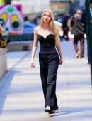 Anya Taylor-Joy in Black Dress On the”Tiffany” Photoshoot in New York
