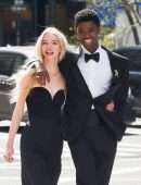 Anya Taylor-Joy in Black Dress On the”Tiffany” Photoshoot in New York