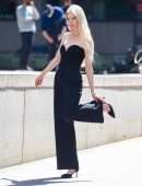 Anya Taylor-Joy in Black Dress On the”Tiffany” Photoshoot in New York