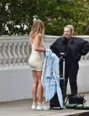 Arabella Chi Leggy and Pokies Photoshoot Candids in Chelsea