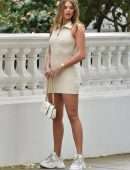 Arabella Chi Leggy and Pokies Photoshoot Candids in Chelsea