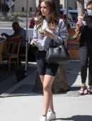 Bailee Madison in Tight Shorts Leaving a Gym in Studio City
