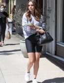 Bailee Madison in Tight Shorts Leaving a Gym in Studio City
