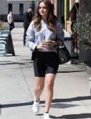 Bailee Madison in Tight Shorts Leaving a Gym in Studio City