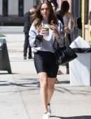 Bailee Madison in Tight Shorts Leaving a Gym in Studio City
