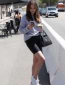 Bailee Madison in Tight Shorts Leaving a Gym in Studio City