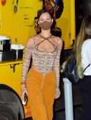 Bella Hadid Cleavage Celebrating Gigi Hadid's Birthday in NYCBella Hadid Cleavage Celebrating Gigi Hadid's Birthday in NYC