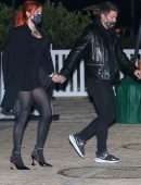 Bella Thorne Upskirt in Black Pantyhose and Short Dress