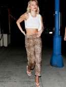 Delilah Belle Hamlin – Beautiful Braless Boobs in White Top Out in West Hollywood