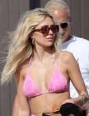 Amelia Hamlin and Delilah Hamlin in Bikini at a Pool in Miami Beach