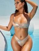 Demi Rose Mawby Booty in “Oh Polly” Beach Wear Photoshoot