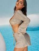 Demi Rose Mawby Booty in “Oh Polly” Beach Wear Photoshoot
