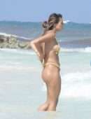 Desiree Schlotz Booty in Bikini at a Beach in Tulum