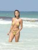 Desiree Schlotz Booty in Bikini at a Beach in Tulum