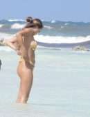 Desiree Schlotz Booty in Bikini at a Beach in Tulum