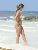 Desiree Schlotz Booty in Bikini at a Beach in Tulum