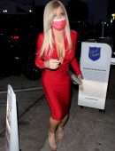 Donna D’Errico Cleavage at Craig’s in West Hollywood