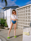 Elsie Hewitt Pokies in a Wet Photoshoot