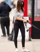 Emily Ratajkowski Walking her Dog in New York