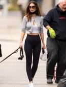 Emily Ratajkowski Walking her Dog in New York