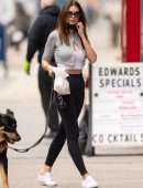 Emily Ratajkowski Walking her Dog in New York
