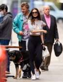 Emily Ratajkowski Walking her Dog in New York