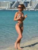 Georgia Harrison in Bikini on the Beach in Dubai